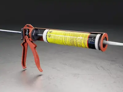 Caulking Gun 3D Model Low-poly 3D model