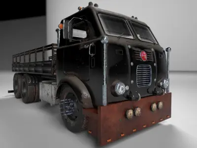 Truck Old Low-poly 3D model