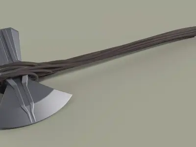 Stormbreaker of Thor from movie Avengers Infinity war 3D model