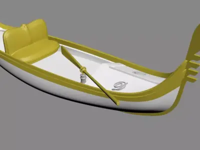 Gondola Boat 3D model