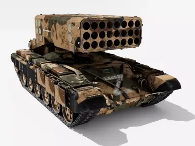 TOS-1A Solntsepiok 3D model