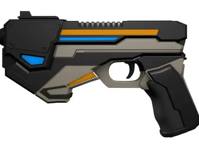 Sci Fi Gun 3D model get