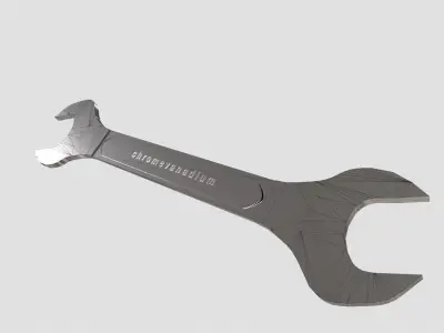 Spanner wrench Low-poly 3D model purchase