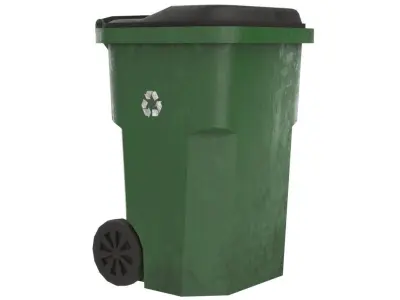 Garbage Container 1 Lowpoly Low-poly 3D model