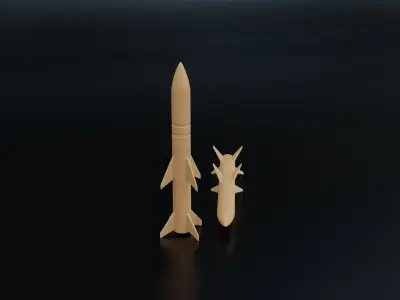 Air Defense Missile 3D print model
