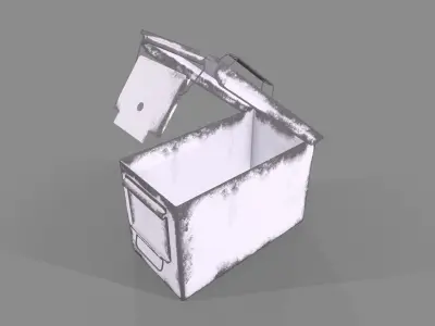 Ammo Box Low-poly 3D model 8