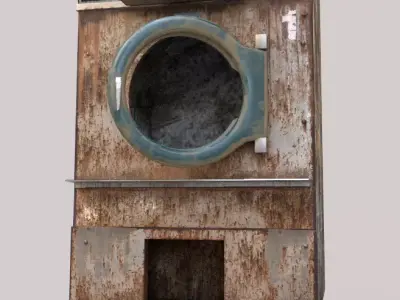 Old Dryer Of The  Hospital Low-poly 3D model