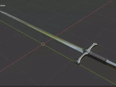 Narsil Sword from The Lord of the Rings Free 3D model