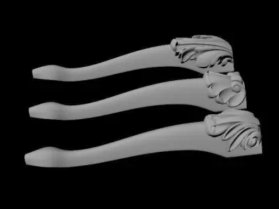 leg High quality 3d models for processing on a cnc machine  3D model 42
