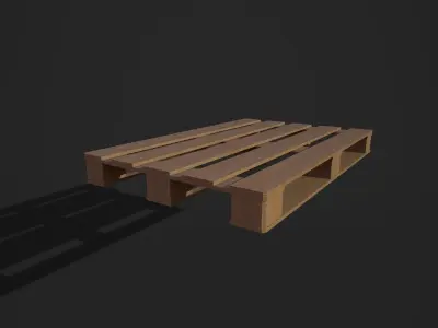 Pallet wooden Low-poly 3D model buy