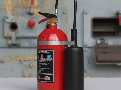 Fire extinguisher 3D model 15