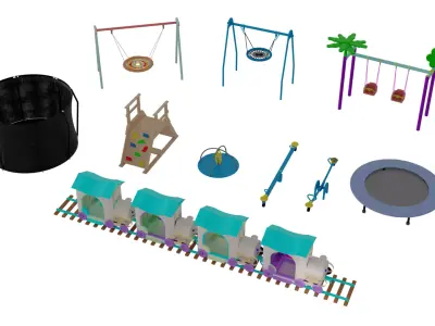 Ultimate 3D Park - Playground Mega Pack 3D model