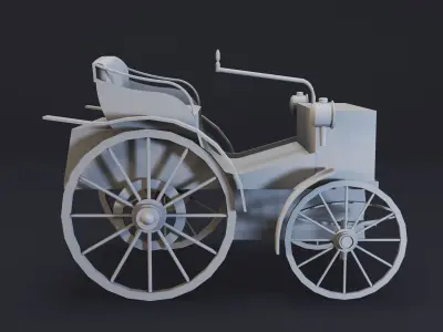 8- Classic Cars- High detail 3d models- Vol 02 Low-poly 3D model
