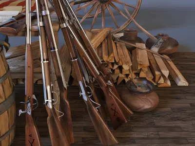 Guerre De Secession 3D model