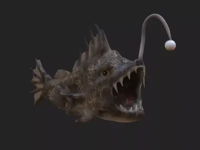 Devil Fish Low-poly 3D model