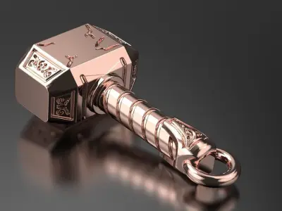 Old West Norse Mjolnir Thors Hummer 3D print model