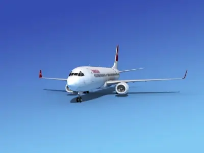 Boeing 737-800 Swissair 3D model