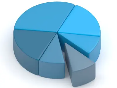 Graph Chart Arrows Collection 3D model