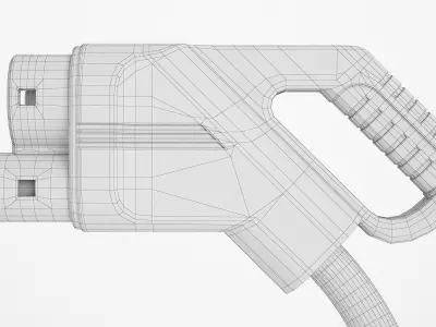 EV Charging Plug 04 3D model