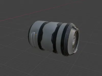 Sci-Fi Barrel - Game Ready Free low-poly 3D model