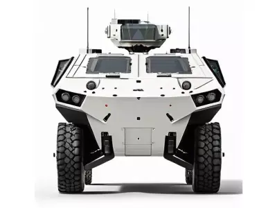 Wheeled Armored Recon Vehicle for 3D print 3D model