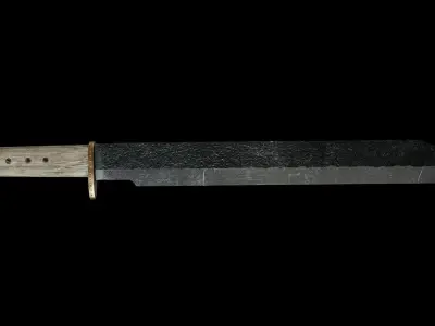 Viking Seax Low-poly 3D model