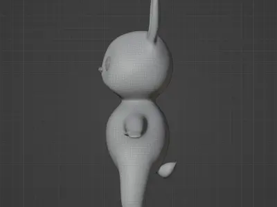 cartoon rabbit 3D model buy