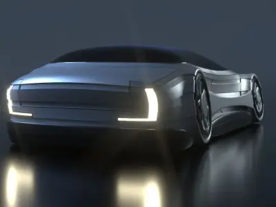 Futuristic Car 21 3D model