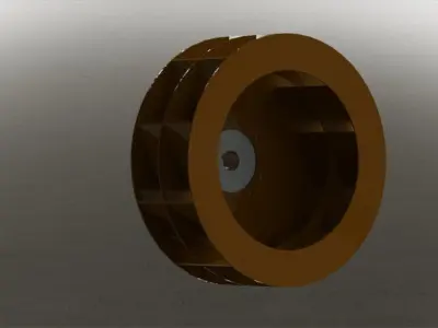 Industrial Fan Impeller Free 3D model