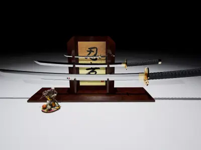 Katana 3D model buy