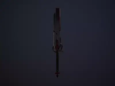 Chaos Sword Low-poly Weapon Low-poly 3D model
