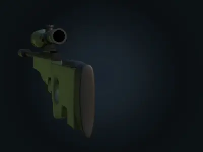 AWM Sniper Rifle  3D model