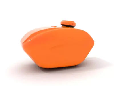Orange Fuel Tank model pack Low-poly 3D model