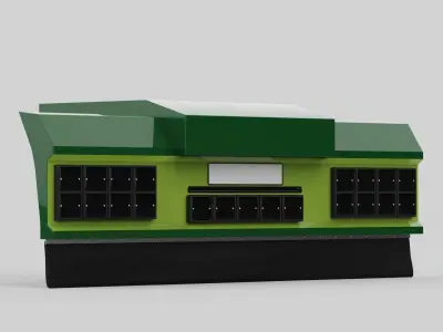 D Truck Backbumper 3D model