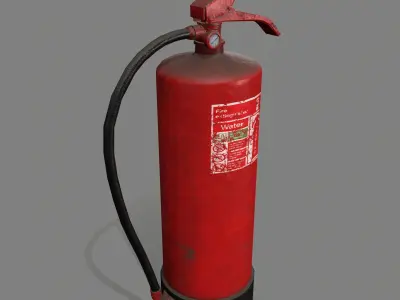 fire extinguisher Low-poly 3D model 39