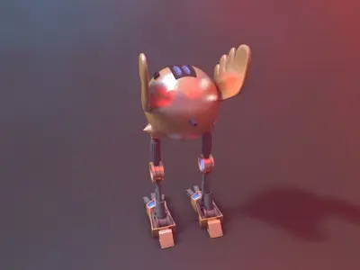 robot with wings 3D model