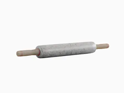 Marble Rolling Pin 03 Low-poly 3D model