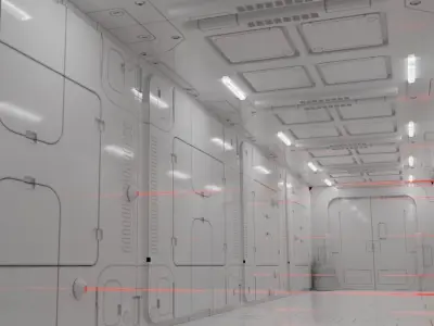 Sci-fi interior 3D model