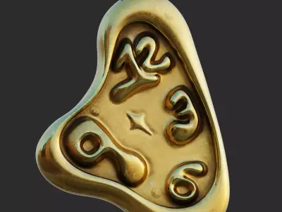 Salvador Dali Clock Pendant  3D print model