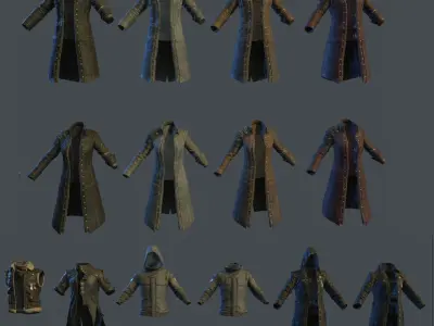 Arrangement of art resources of the Jedi escape Free 3D model