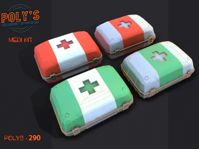 MediKits - Low Poly Stylized Low-poly 3D model