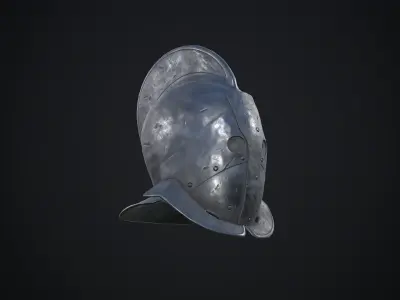 Secutor helmet Low-poly 3D model