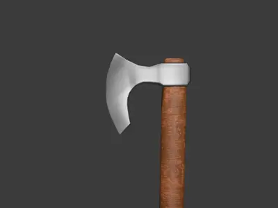 Battle Axe  Free low-poly 3D model purchase
