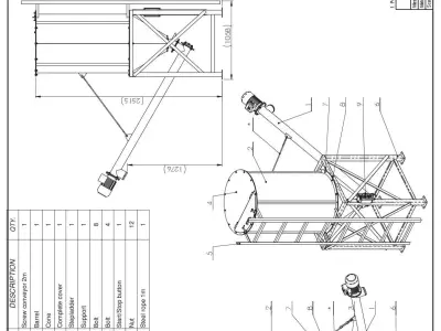 WG 4006 - STL Grain silo - 11 3D model