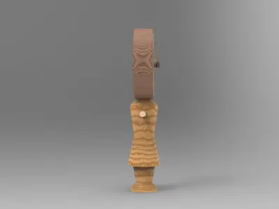 Nena Table Clock Low-poly 3D model