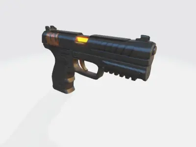 scifi pistol 3D model