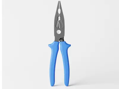 Long Nose Plier Low-poly 3D model