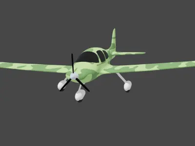 Plane Cirrus S22 3D model