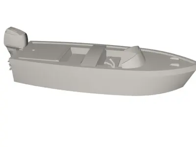 Boat concept 3D model