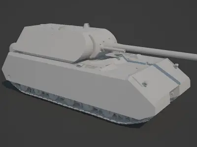 Panzerkampfwagen 8 - Maus tank 3D model